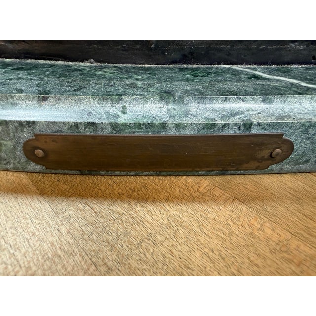 1970s Fredeic Remington Roman Bronze Cheyenne Statue on Marble For Sale - Image 5 of 12