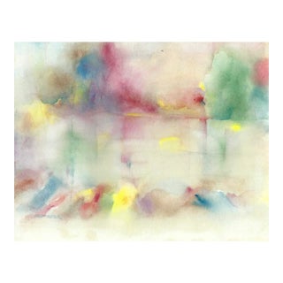 1960s Arthur Sembler Abstract Watercolor For Sale