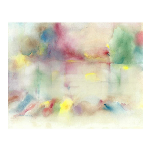 1960s Arthur Sembler Abstract Watercolor