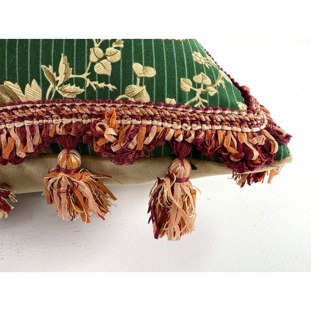 Schumacher Handsome Schumacher Tasseled Hunting Dog Toile Pillows/Pair For Sale - Image 4 of 8