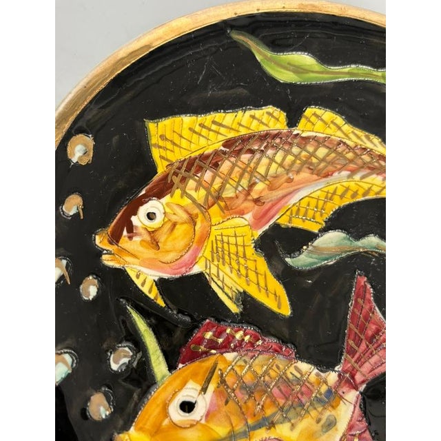1960s Ceramic Vide-Poche with Fish Motif, France, 1960s For Sale - Image 5 of 12