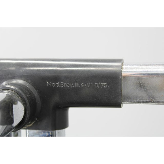 Italian Chrome and Smoked Glass Serving Table on Casters, 1970s For Sale - Image 15 of 16