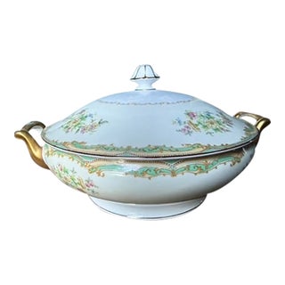 1930s Timeless Classic Deco Noritake Soup Tureen For Sale