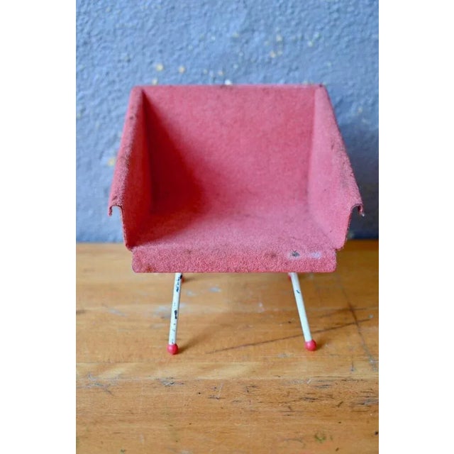 Small Mid-Century Modern Armchair, 1950s For Sale - Image 4 of 12