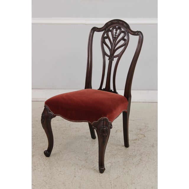 Drexel Set of 8 Drexel Mahogany Dining Chairs For Sale - Image 4 of 16