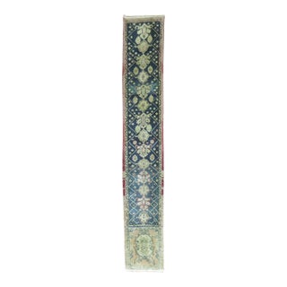 Vintage Zabihi Collection Turkish Anatolian Eclectic Runner - 1'9" x 10'4" For Sale