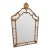 European Hollywood Regency Gilded Decorative Black & Gold Mirror For Sale