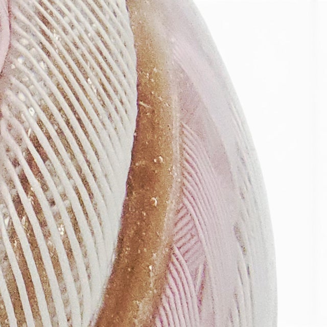 Mid Century Murano Zanfirico Latticino Art Glass Paperweight 3" For Sale - Image 11 of 14