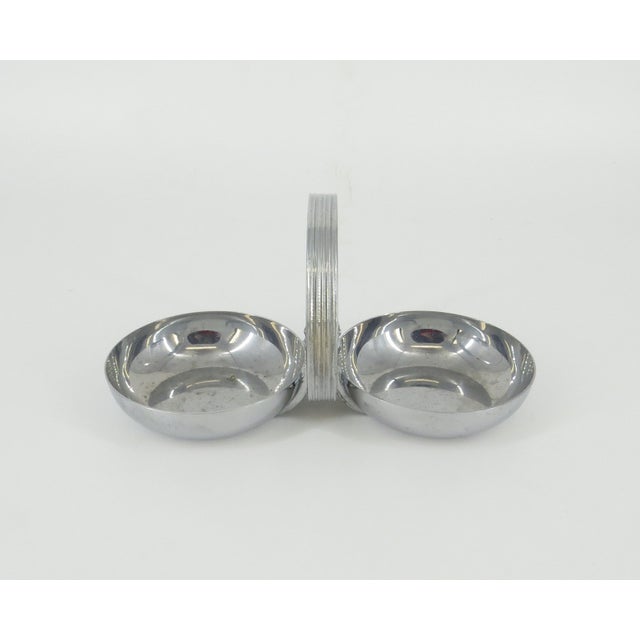 Chrome Art Deco Chrome Nut Dish With Handle by Chase For Sale - Image 8 of 10