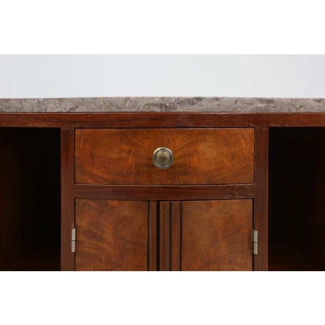 Art Deco Cabinet in Wood with Marble Top, France, 1930s For Sale - Image 3 of 15