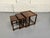 80's vintage rosewood nesting tables with more of a mid-century modern feel than a traditional asian style which was the...