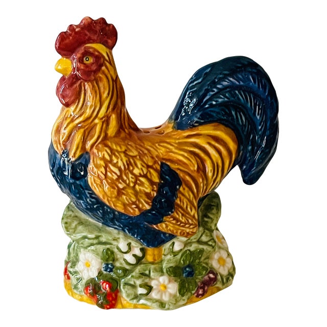 Vintahe American Rooster Ceramic Salt or Pepper Shaker For Sale