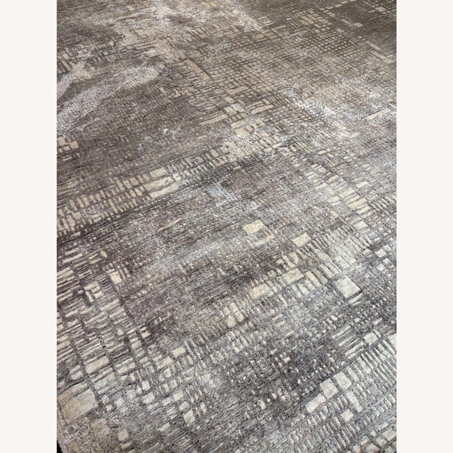RH (Restoration Hardware) Carto Hand-Knotted Rug – Ivory/Silver – 8x10 — Condition: Excellent – Used for Staging —...