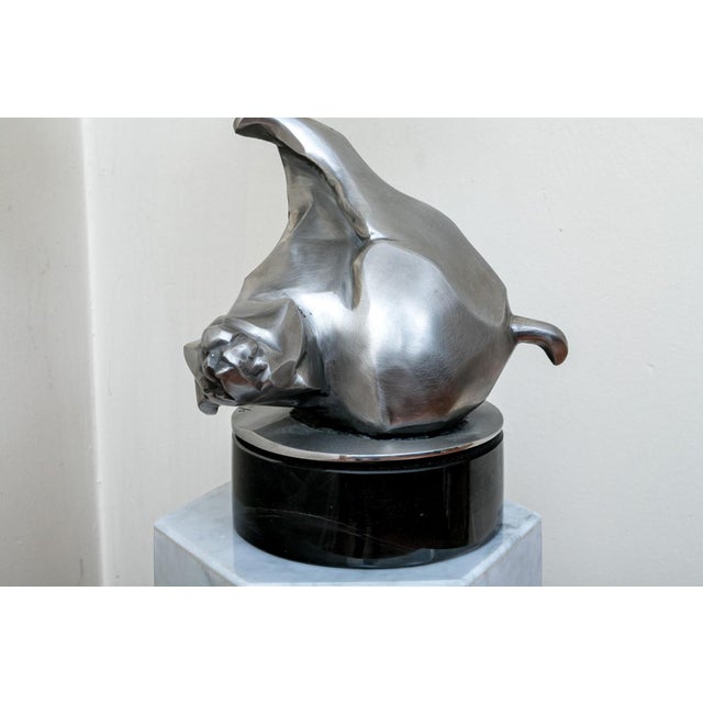 A striking limited edition bronze sculpture by Chapel (American, b. 1948), signed to the base and numbered 10/21, dated...