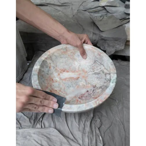 MMairo Fruit Bowl in Marble by Karen Chekerdjian, Made in Italy For Sale - Image 4 of 6