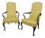 Hickory Chair Queen Anne Mahogany Lounge Chairs - a Pair For Sale