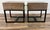 Lane Furniture Reclaimed Wood and Black Metal End Tables, Pair For Sale In New York - Image 6 of 10