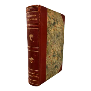 Norstedts Uppslagsbok Leatherbound Book Vintage Sweden Encyclopedia
