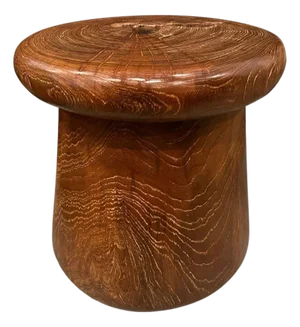 Andrianna Shamaris Century Old Teak Wood Side Table or Stool