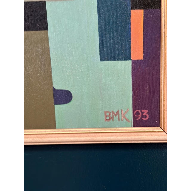 BMK, Abstract Still Life, 1993, Oil Painting on Canvas, Framed For Sale - Image 8 of 18