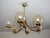 1970s Vintage Chandelier in Brass, Aluminium and Glass, 1970s For Sale - Image 5 of 12