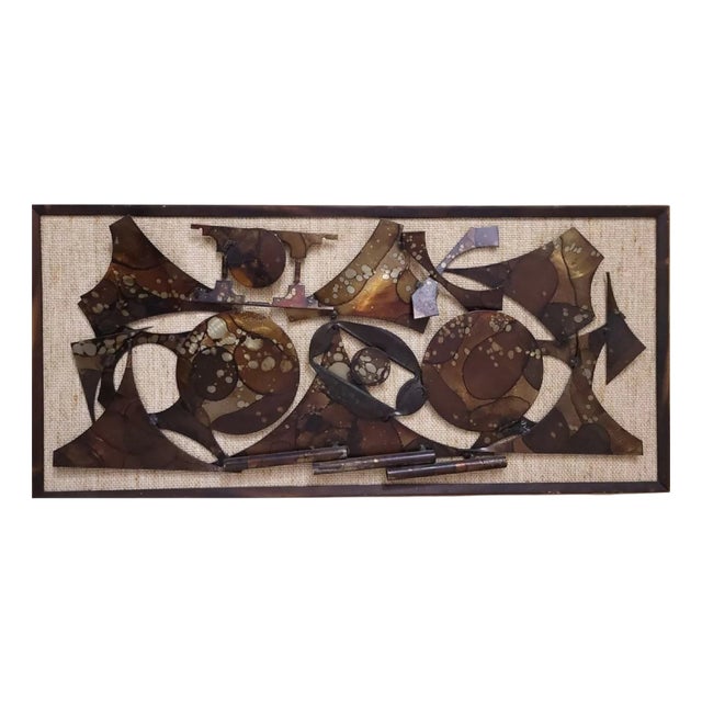 Brutalist Wall Sculpture by Henrik Horst, Denmark, 1970s For Sale