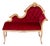 Louis XVI Red Velvet Hall Sofa, France, 1950s For Sale