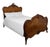 Antique French Walnut Double Bed, 1800s For Sale