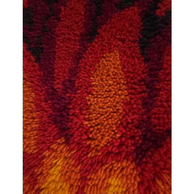 1970s Mid-Century Modern German Wool Tapestry, 1970s For Sale - Image 5 of 6