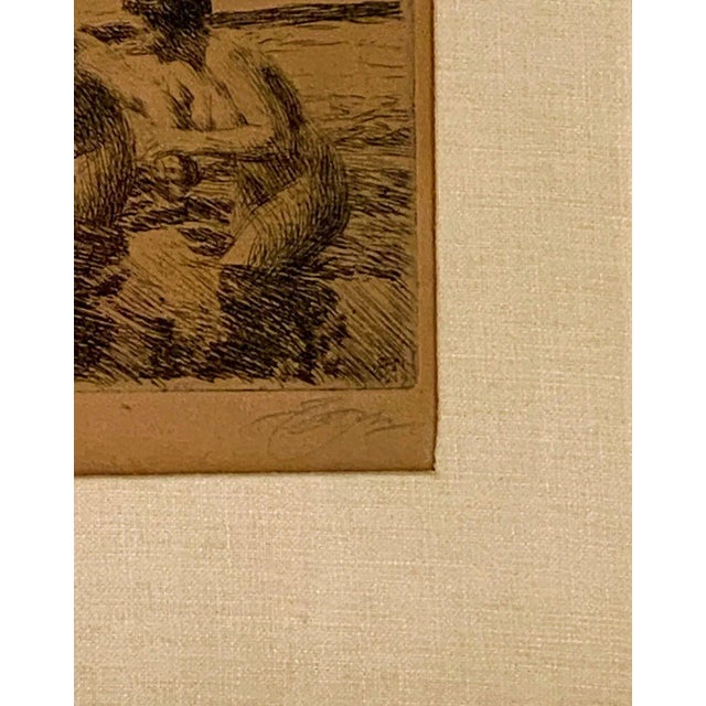 Impressionist Lithograph of Bathing Beauties, Anders Zorn, Sweden Circa 1900 For Sale - Image 3 of 5