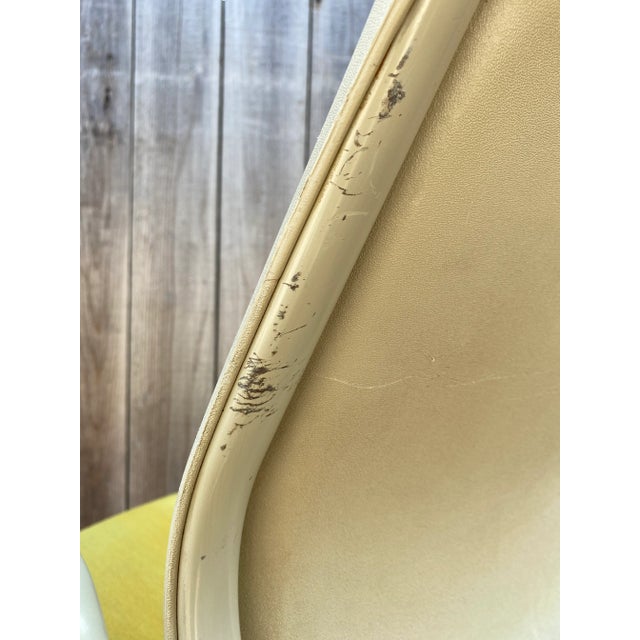 Vintage Mid-Century Steelcase Yellow Rolling Office Desk Arm Chair For Sale - Image 11 of 13