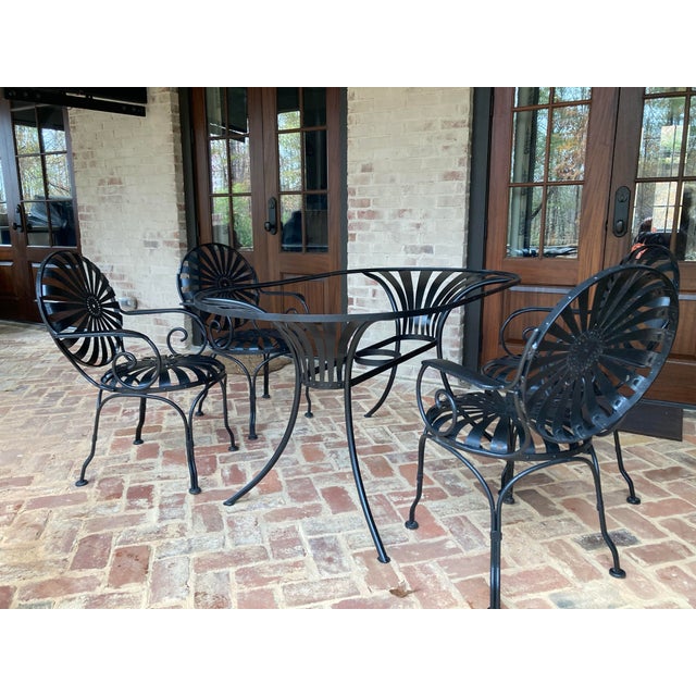 Francois Carre Garden Dining Table, Restored For Sale In Atlanta - Image 6 of 7