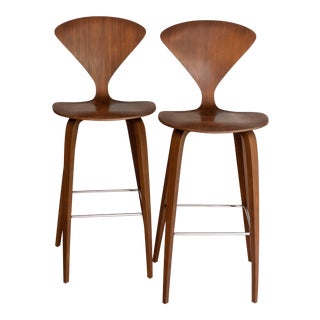 Contemporary Cherner Stools by Norman Cherner for Plycraft - a Pair For Sale