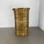 Bauhaus Rattan and Brass Umbrella Stand in the style of Aubock, France, 1960s For Sale - Image 3 of 18