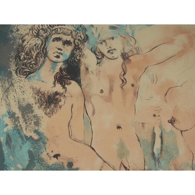Salvador Dali, Nude, Happy Days (3 Hippies), 1970, Lithograph For Sale - Image 9 of 13