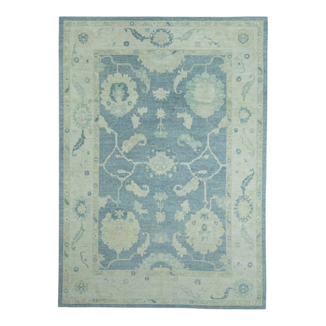 Turkish Oushak Rug 10'2" x 14'3" #19347 For Sale