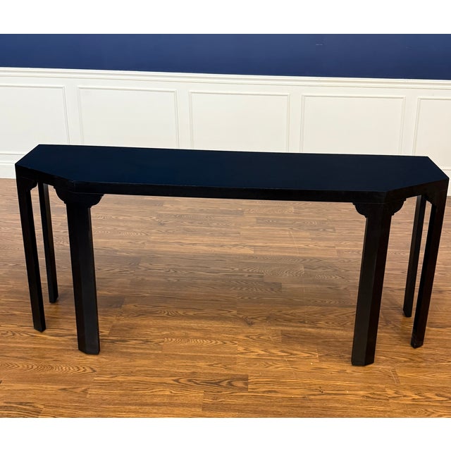 Black Contemporary Console Table by Highland House For Sale - Image 8 of 11