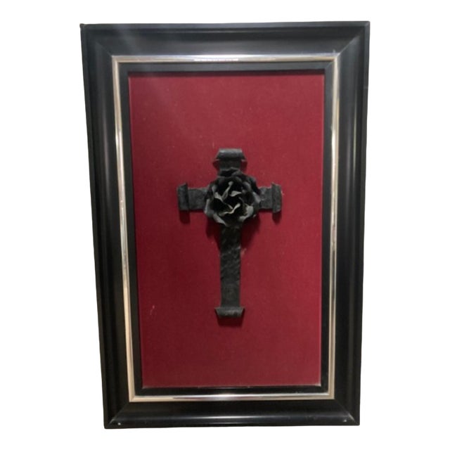 Velvet Painting with Rosicrucian, 1960-1970 For Sale