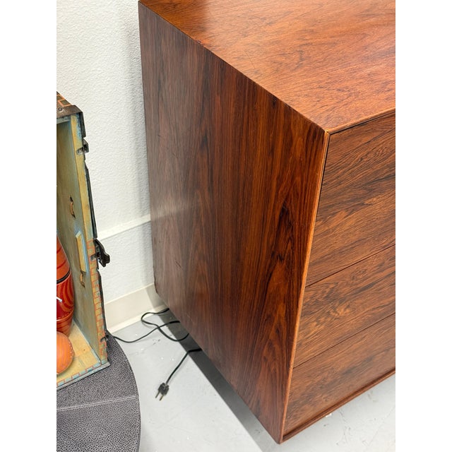 1970’s George Nelson Rosewood Thin Edge Long Dresser For Sale - Image 10 of 18