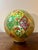 Antique Hand Painted Camel Bladder Lamp Shade Diffuser Folk Art c.1900 For Sale - Image 4 of 7