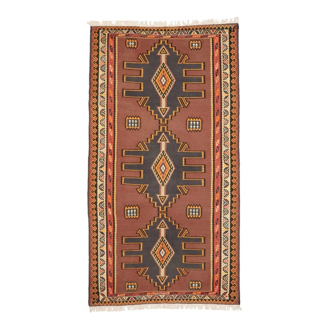 Vintage Turkish Kilim Rug - 05'06 X 10'00 For Sale