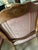Burgundy 1980s Pair of Louis XV Bergére Upholstered Accent Chairs For Sale - Image 8 of 11