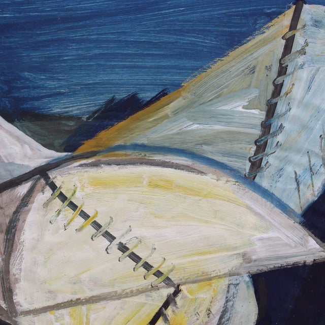 Blue Raymond Debiève, The French Rooster, 1960s, Gouache on Art Paper, Framed For Sale - Image 8 of 16