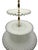 Vintage Fenton Milk Glass Tidbit Server With Silver Crest Rim and Metal Handle For Sale - Image 11 of 12