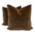 "Nevada Mohair" in Brown 22" Pillows-a Pair For Sale