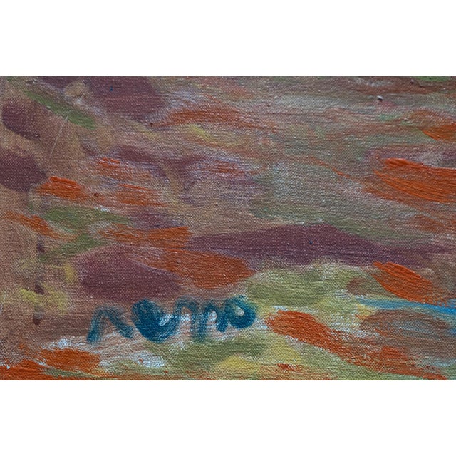 Impressionist 2012 Contemporary Expressionist Style Sunset Seascape Oil Painting by Joe Reno For Sale - Image 3 of 7