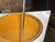Yellow Swedish Modern Yellow Ovale Metal Serving Tray by Carl Lund, 1960s For Sale - Image 8 of 9