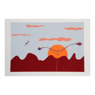 Born Free, 1980 Signed Screenprint by Max Epstein For Sale