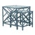 David Francis Chippendale Nesting Tables - Regatta Blue For Sale - Image 4 of 6