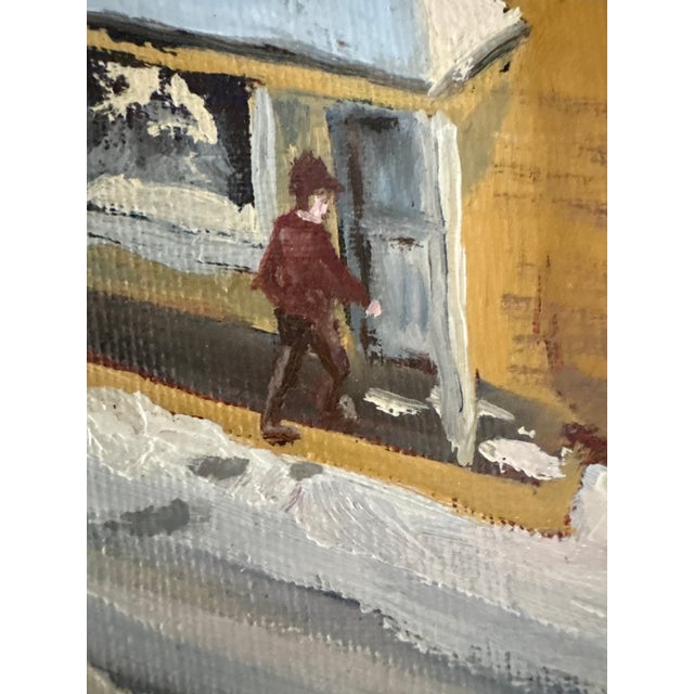 1980s Oil Painting - Winter Wonderland by Lester J. Clarke (1912-1999) For Sale - Image 9 of 16